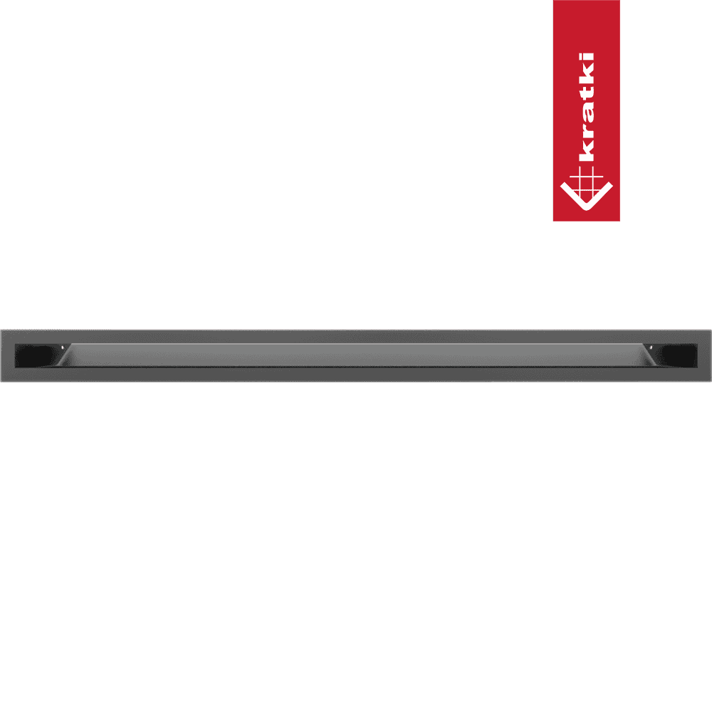 GRELHA VENTILAÇÃO PARA LAREIRA LUFT GRAFITE 6X80CM 45S SF - Image 3