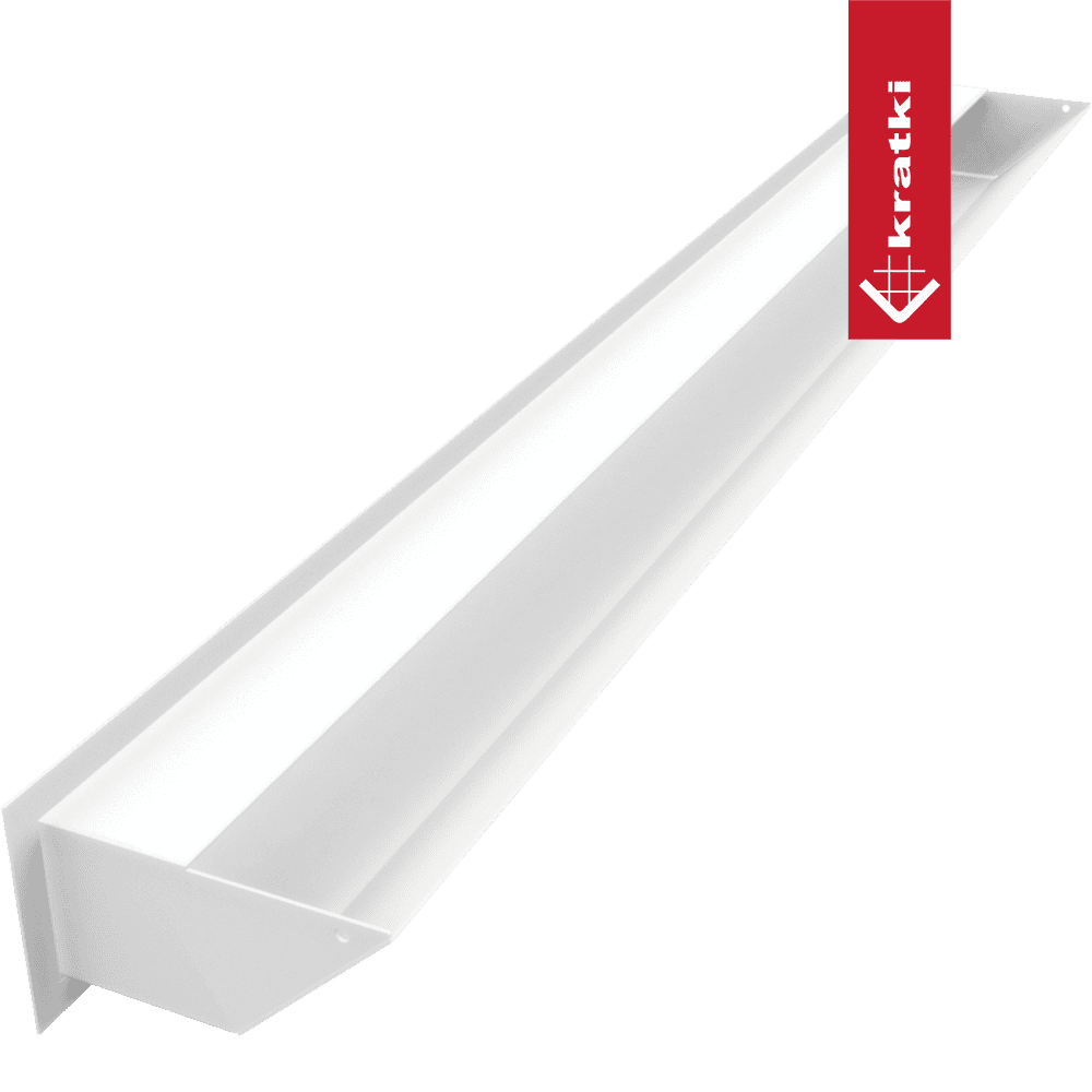 GRELHA VENTILAÇÃO PARA LAREIRA LUFT BRANCA 9X100CM 45S SF - Image 3