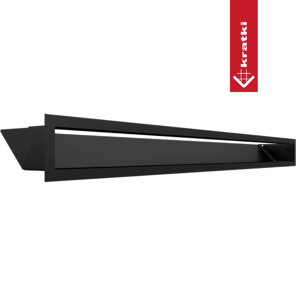 GRELHA VENTILAÇÃO PARA LAREIRA LUFT PRETA 9X100CM 45S SF - Image 4