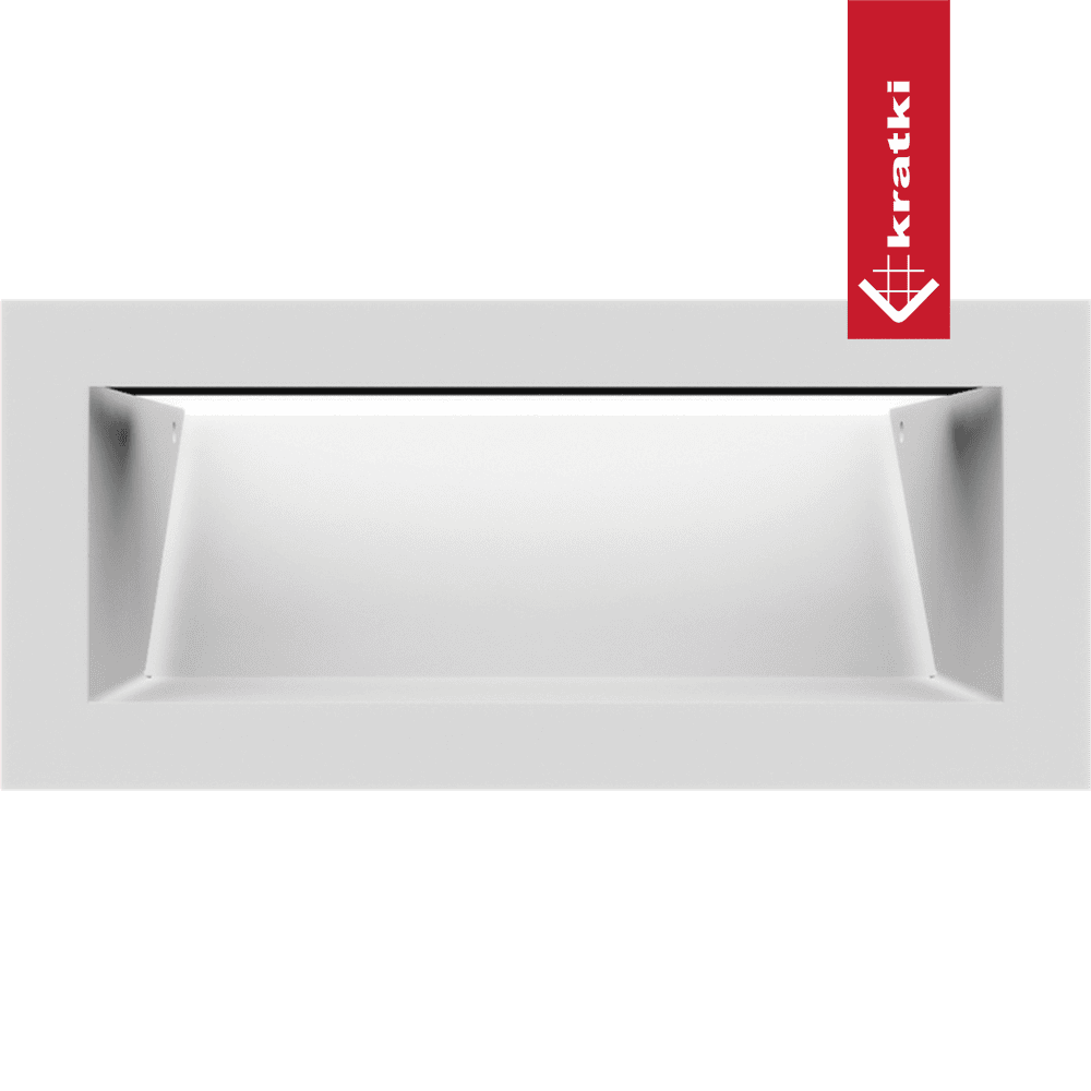 GRELHA VENTILAÇÃO PARA LAREIRA LUFT BRANCA 9X20CM 45S SF - Image 3