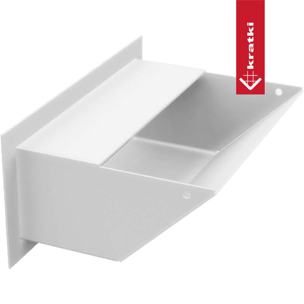 GRELHA VENTILAÇÃO PARA LAREIRA LUFT BRANCA 9X20CM 45S SF - Image 4