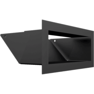GRELHA VENTILAÇÃO PARA LAREIRA LUFT PRETA 9X20CM 45S SF