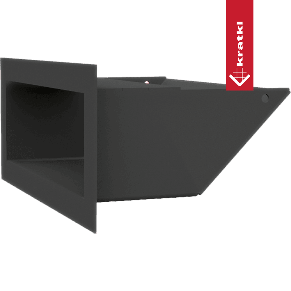 GRELHA VENTILAÇÃO PARA LAREIRA LUFT PRETA 9X20CM 45S SF - Image 3