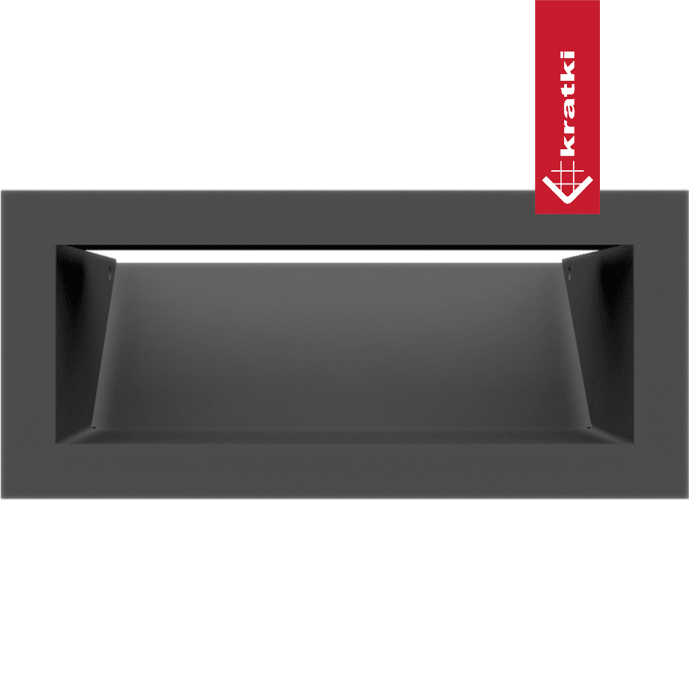 GRELHA VENTILAÇÃO PARA LAREIRA LUFT GRAFITE 9X20CM 45S SF - Image 2