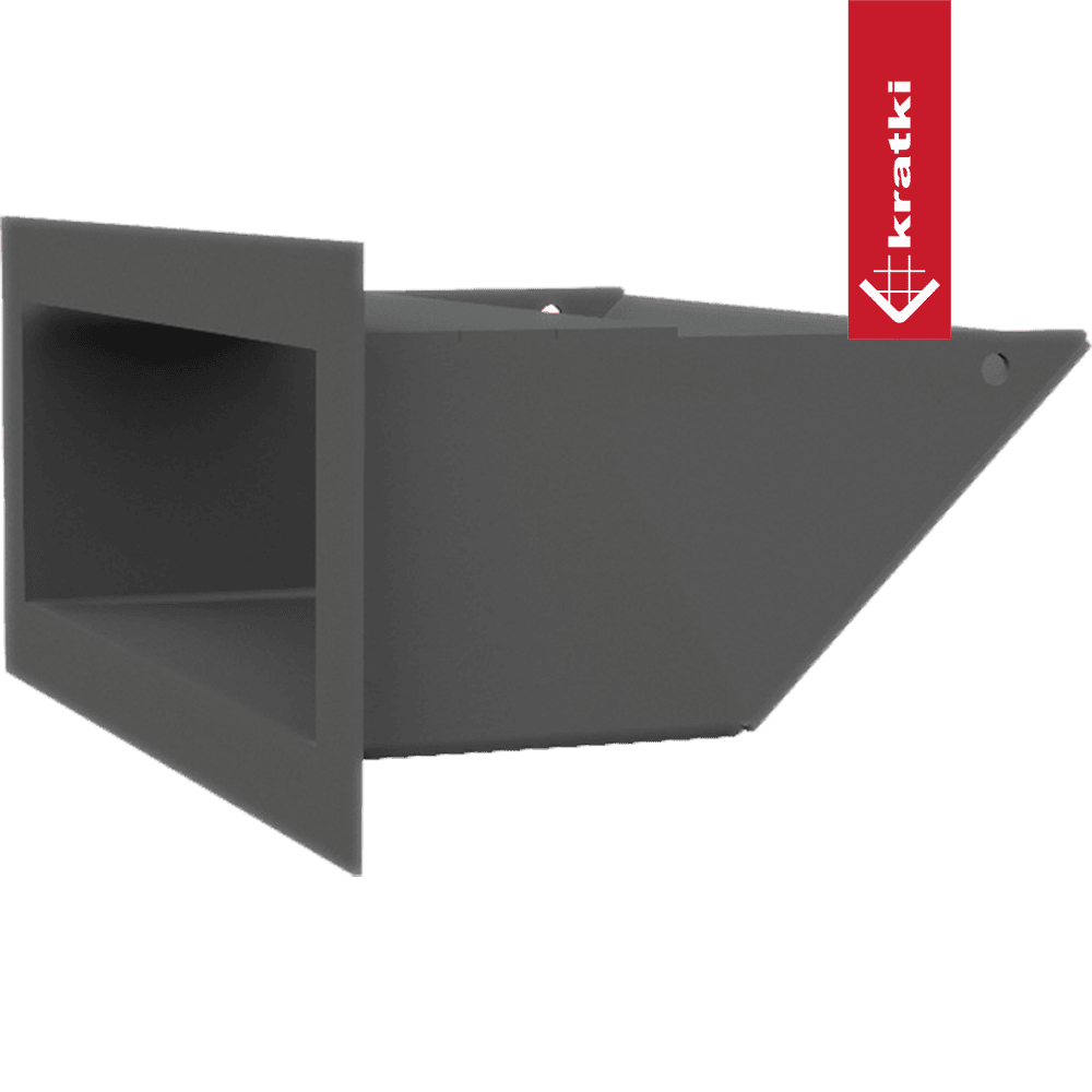 GRELHA VENTILAÇÃO PARA LAREIRA LUFT GRAFITE 9X20CM 45S SF - Image 3