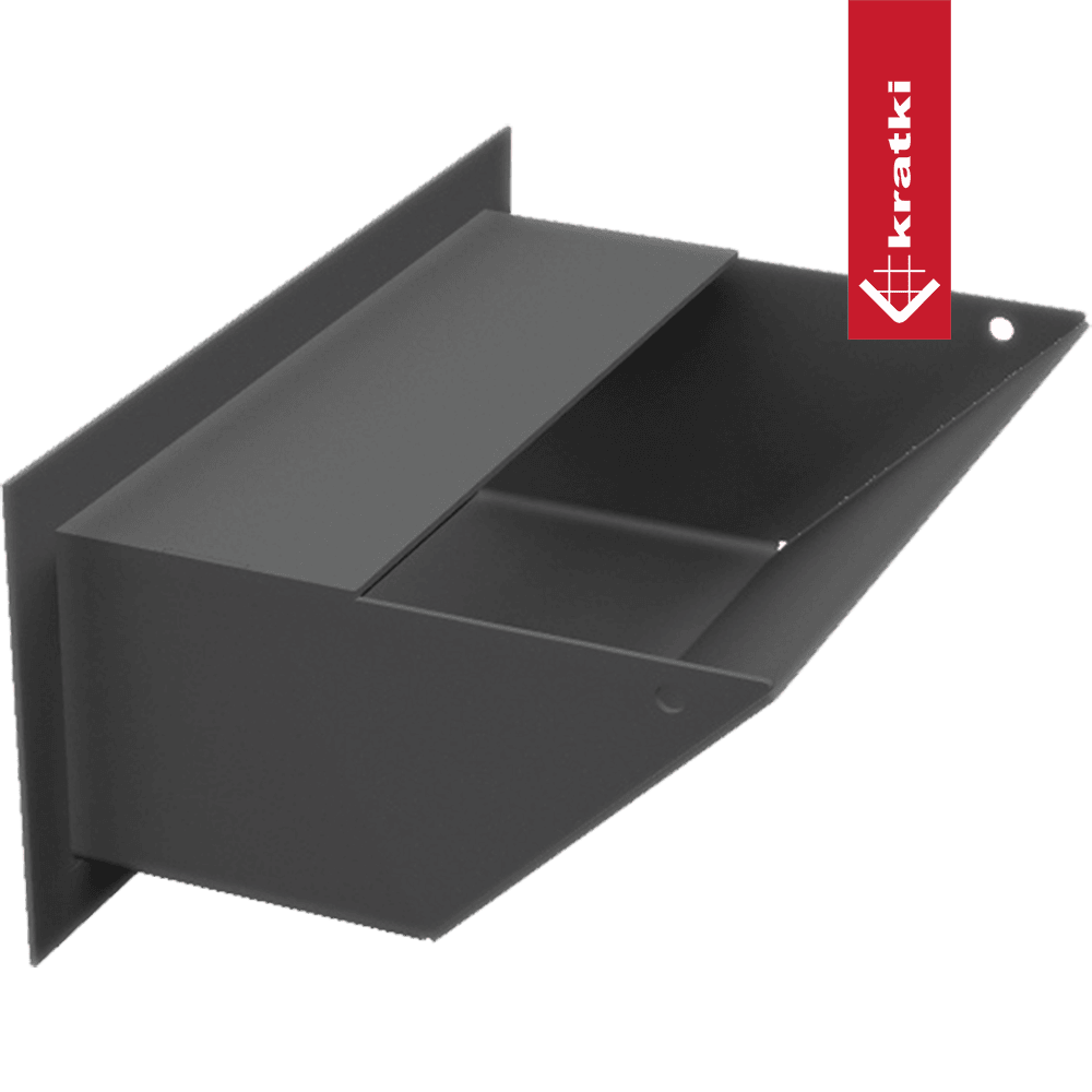 GRELHA VENTILAÇÃO PARA LAREIRA LUFT GRAFITE 9X20CM 45S SF - Image 4