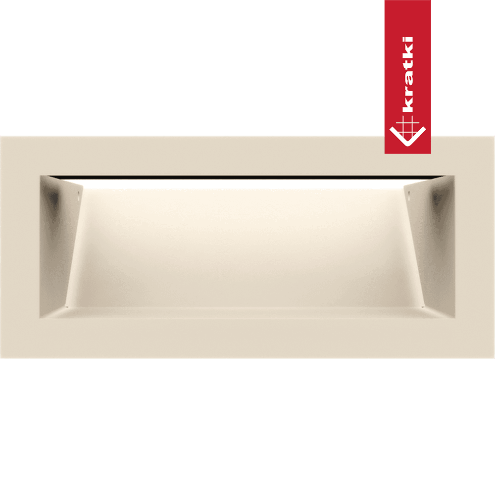 GRELHA VENTILAÇÃO PARA LAREIRA LUFT CREME 9X20CM 45S SF - Image 2