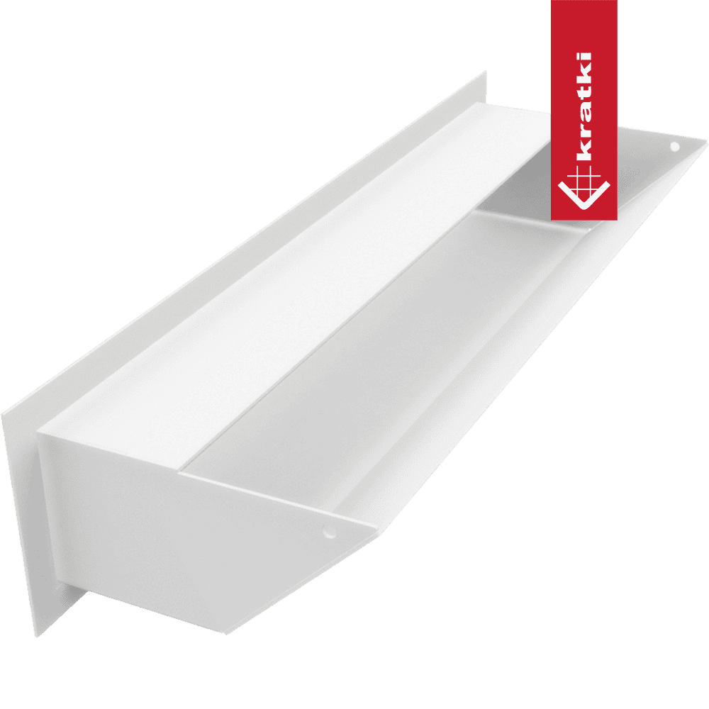 GRELHA VENTILAÇÃO PARA LAREIRA LUFT BRANCA 9X40CM 45S SF - Image 2