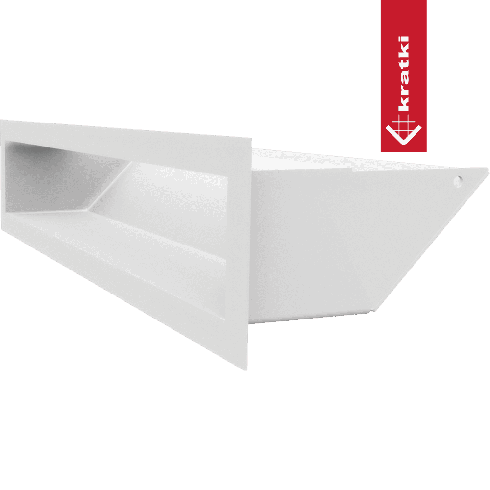 GRELHA VENTILAÇÃO PARA LAREIRA LUFT BRANCA 9X40CM 45S SF - Image 3