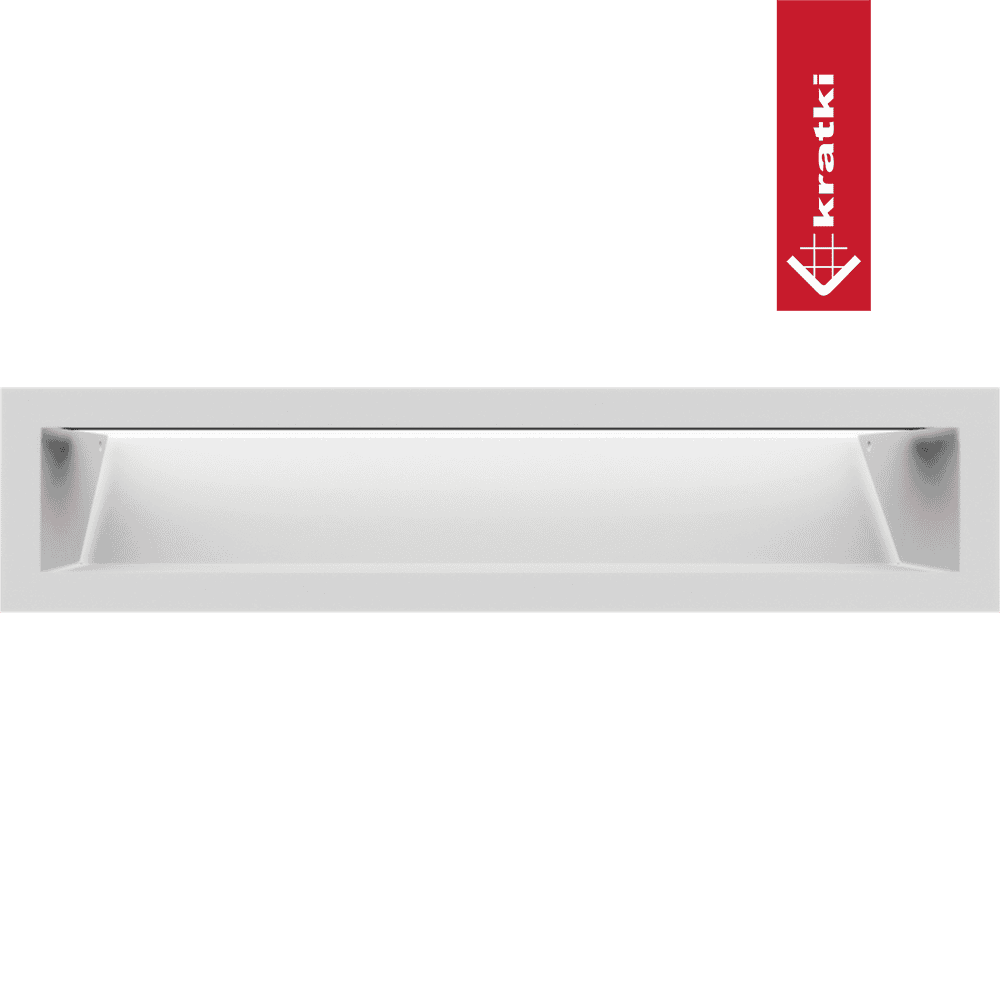 GRELHA VENTILAÇÃO PARA LAREIRA LUFT BRANCA 9X40CM 45S SF - Image 4