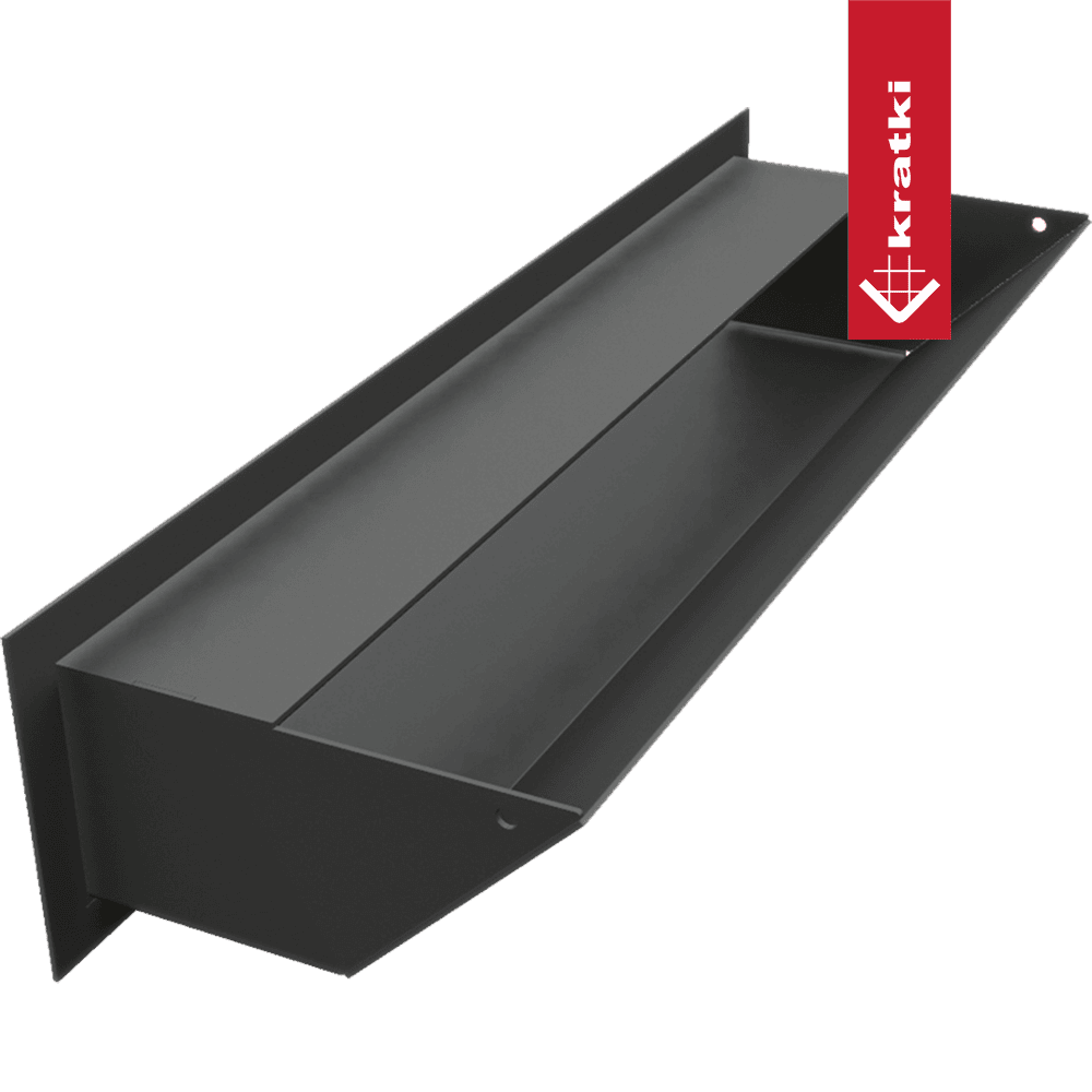 GRELHA VENTILAÇÃO PARA LAREIRA LUFT PRETA 9X40CM 45S SF - Image 3