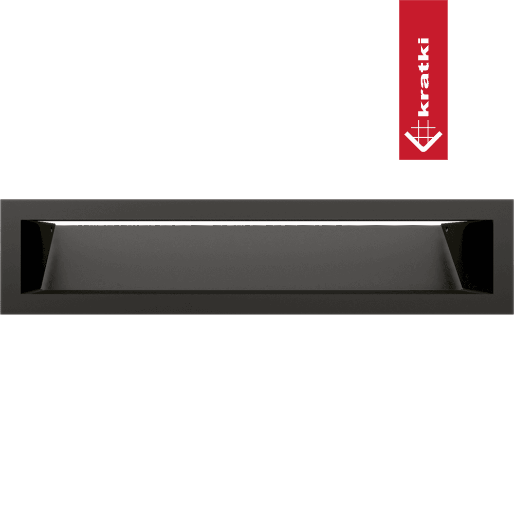 GRELHA VENTILAÇÃO PARA LAREIRA LUFT PRETA 9X40CM 45S SF - Image 4