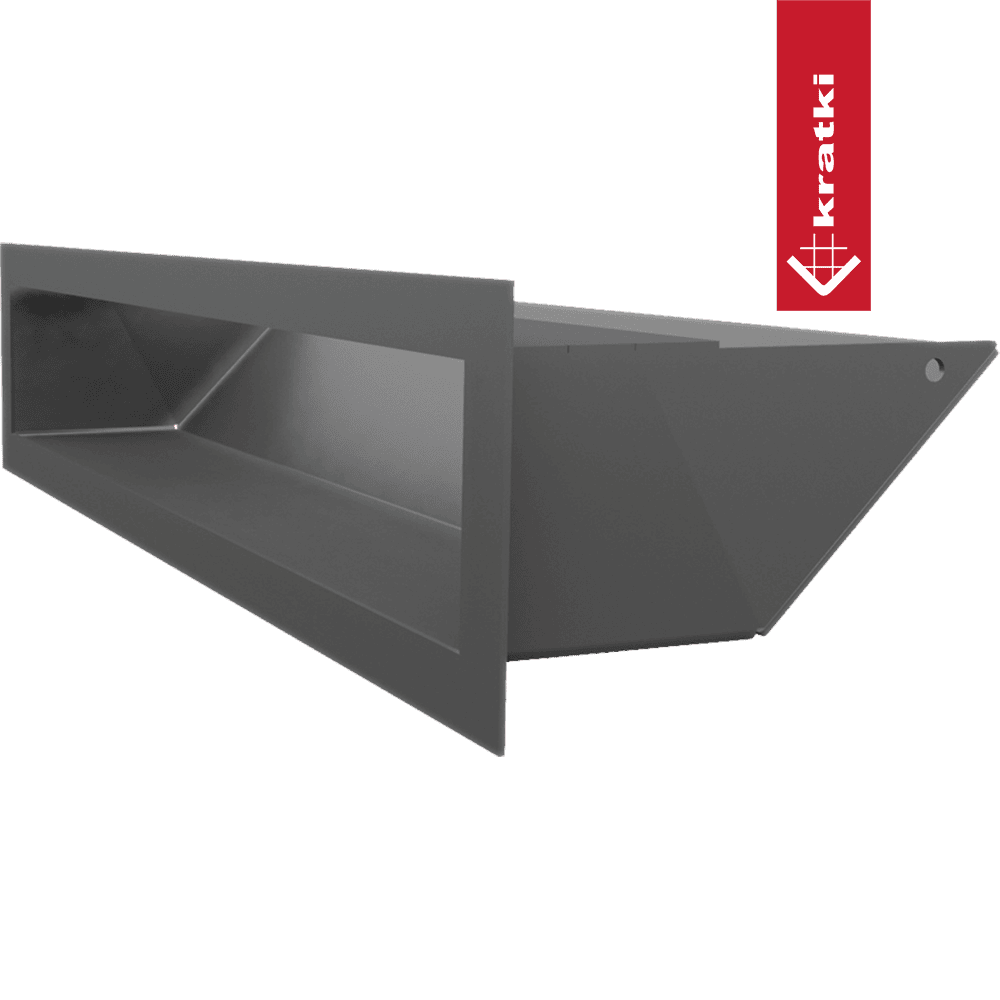 GRELHA VENTILAÇÃO PARA LAREIRA LUFT GRAFITE 9X40CM 45S SF - Image 2