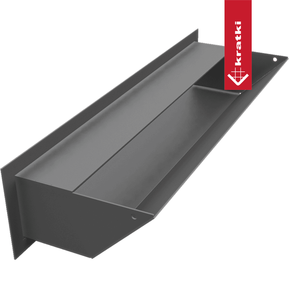 GRELHA VENTILAÇÃO PARA LAREIRA LUFT GRAFITE 9X40CM 45S SF - Image 3