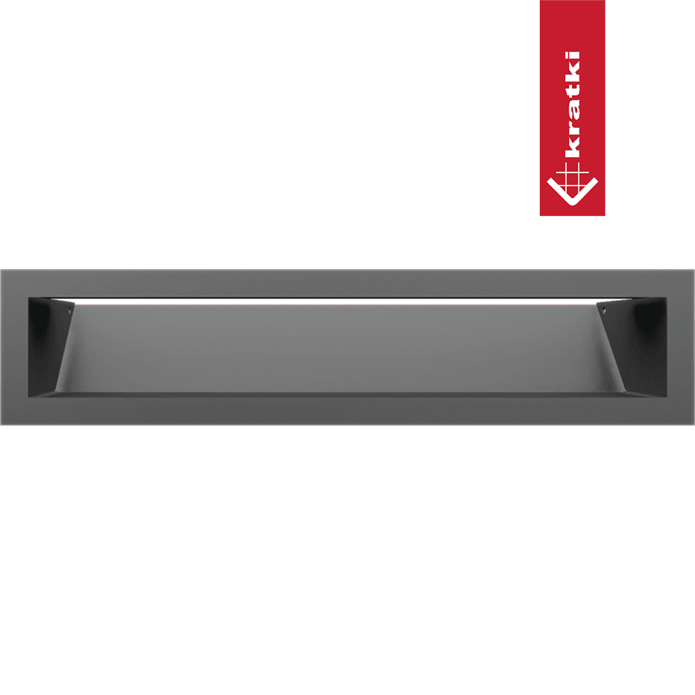 GRELHA VENTILAÇÃO PARA LAREIRA LUFT GRAFITE 9X40CM 45S SF - Image 4