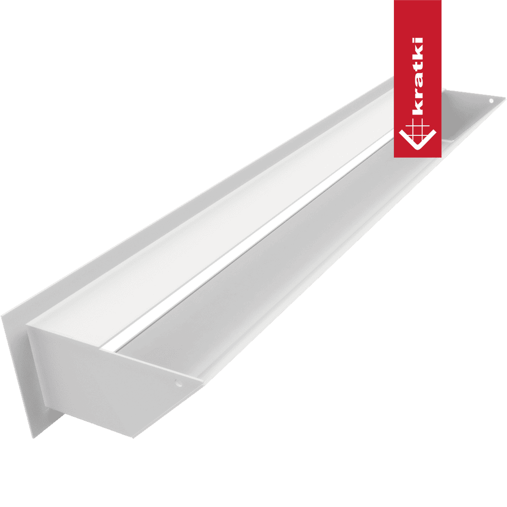 GRELHA VENTILAÇÃO PARA LAREIRA LUFT BRANCA 9X60CM 45S SF - Image 4