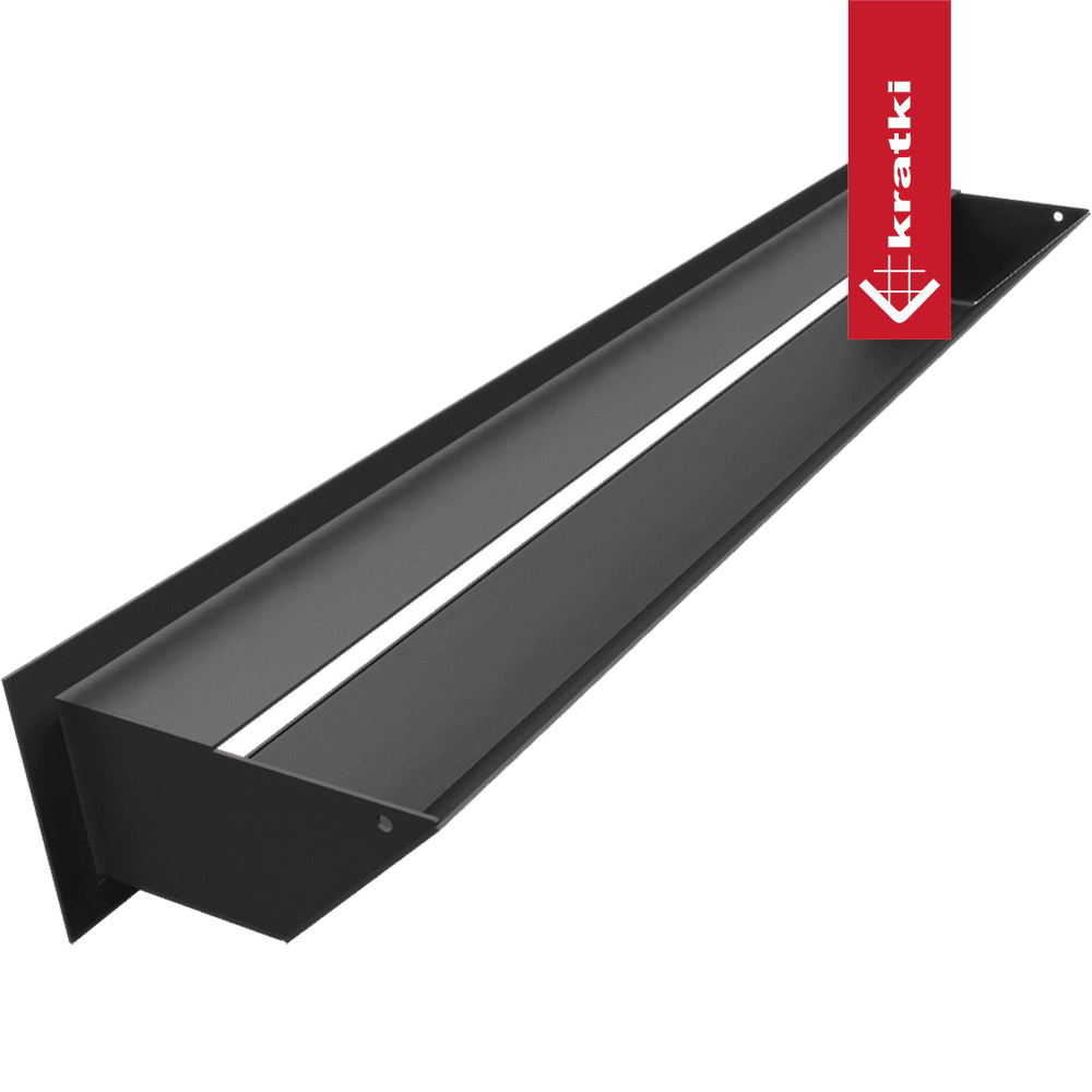 GRELHA VENTILAÇÃO PARA LAREIRA LUFT PRETA 9X60CM 45S SF - Image 4