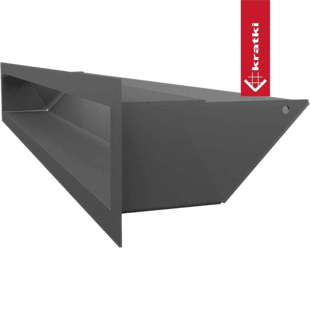 GRELHA VENTILAÇÃO PARA LAREIRA LUFT GRAFITE 9X60CM 45S SF - Image 3