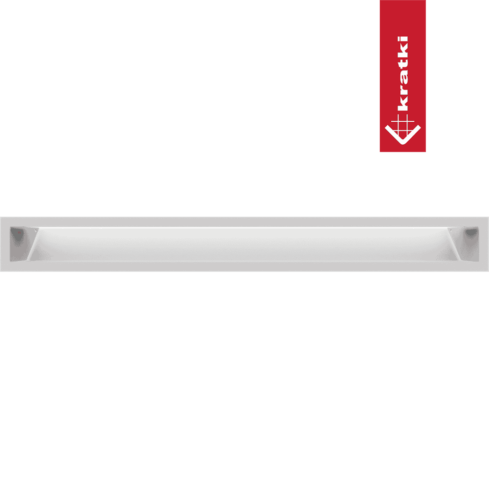 GRELHA VENTILAÇÃO PARA LAREIRA LUFT BRANCA 9X80CM 45S SF - Image 2