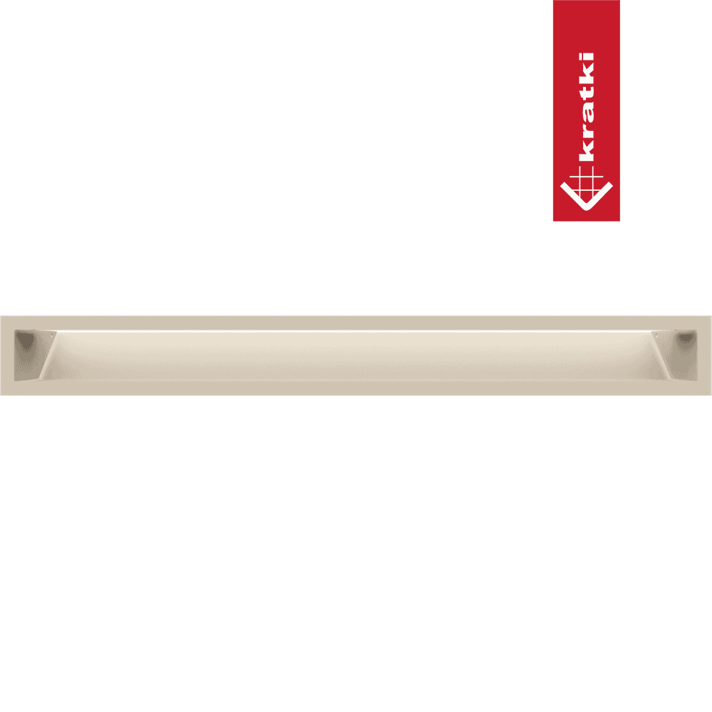 GRELHA VENTILAÇÃO PARA LAREIRA LUFT CREME 9X80CM 45S SF - Image 2