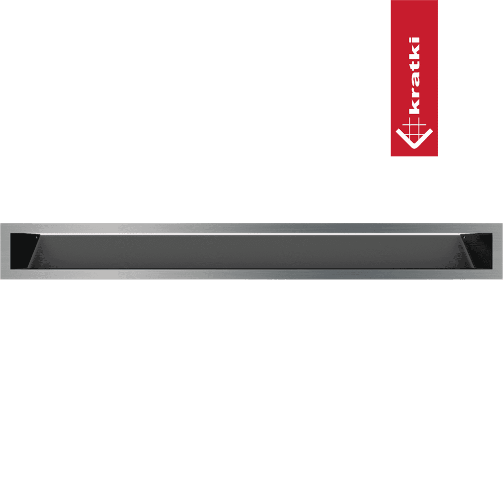 GRELHA VENTILAÇÃO PARA LAREIRA LUFT INOX 9X80CM 45S SF - Image 2