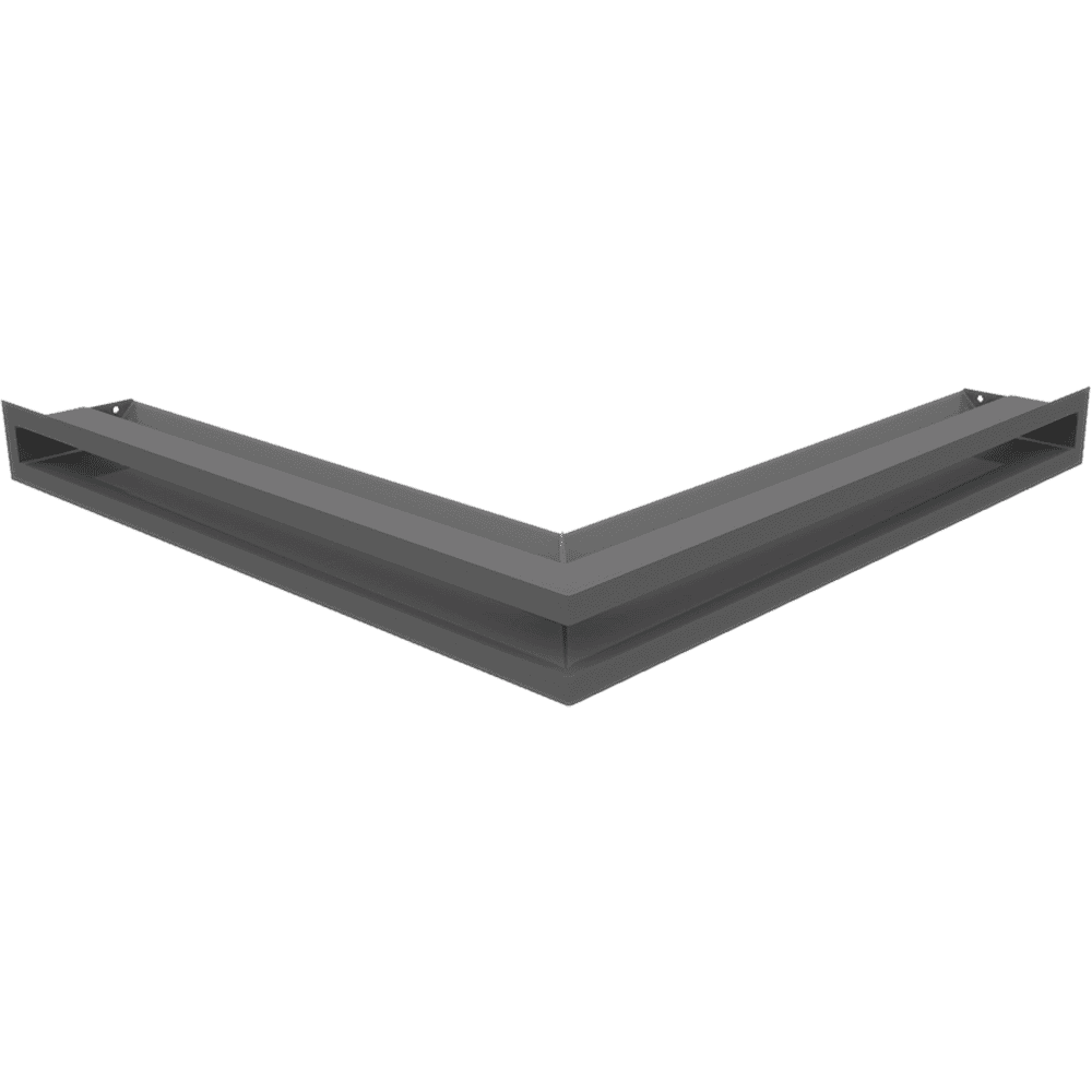 GRELHA PARA LAREIRA LUFT CANTO GRAFITE 56X56X6CM 45S NS SF