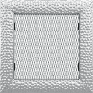 GRELHA VENTILAÇÃO DECOR VENUS NIQUELADO 17X17CM