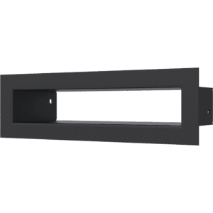 GRELHA DE VENTILAÇÃO PARA LAREIRA TUNEL PRETA 6X20CM