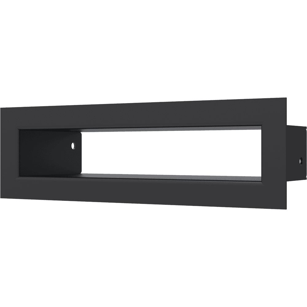 GRELHA DE VENTILAÇÃO PARA LAREIRA TUNEL PRETA 6X20CM