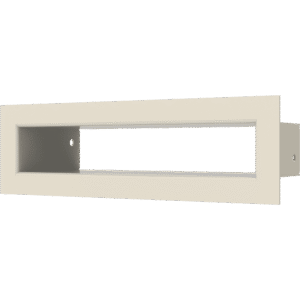 GRELHA DE VENTILAÇÃO PARA LAREIRA TUNEL CREME 6X20CM