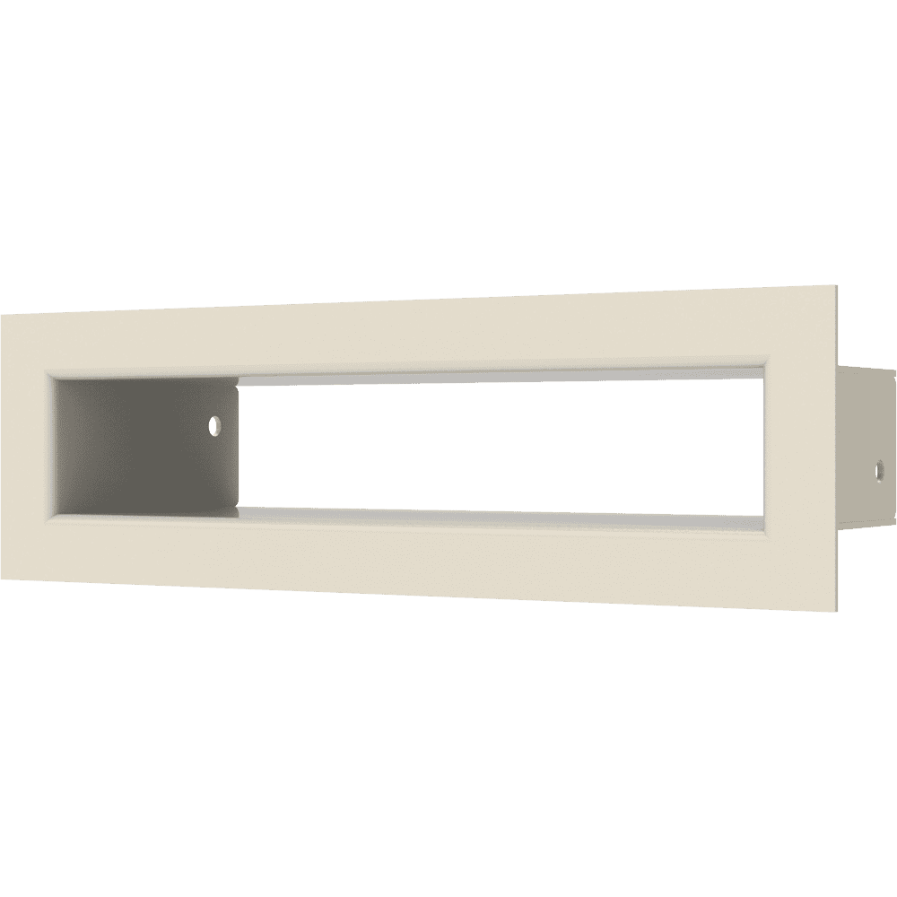 GRELHA DE VENTILAÇÃO PARA LAREIRA TUNEL CREME 6X20CM