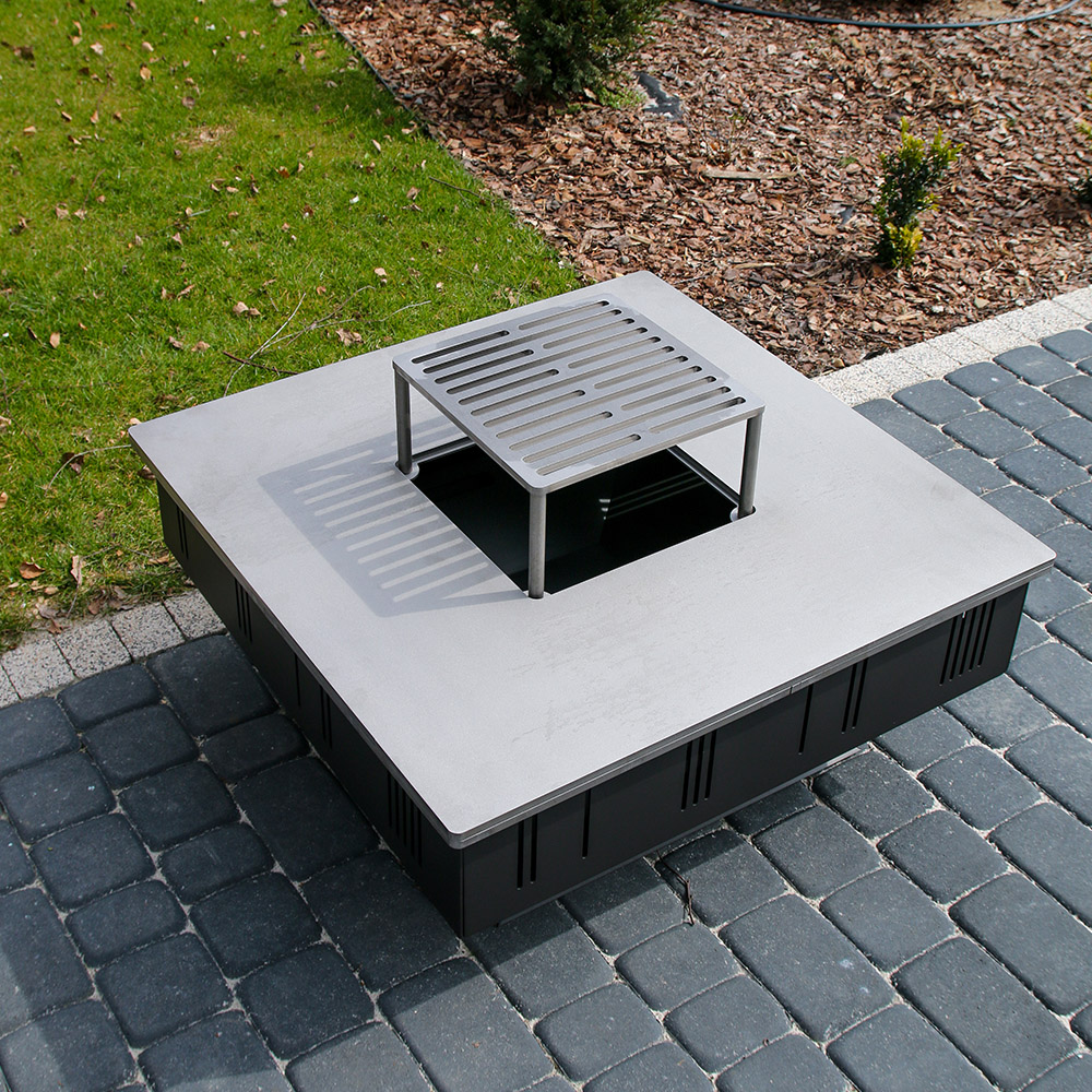 FIRE PIT/BBQ JARDIM LENHA KRATKI QUADRUM - Image 4