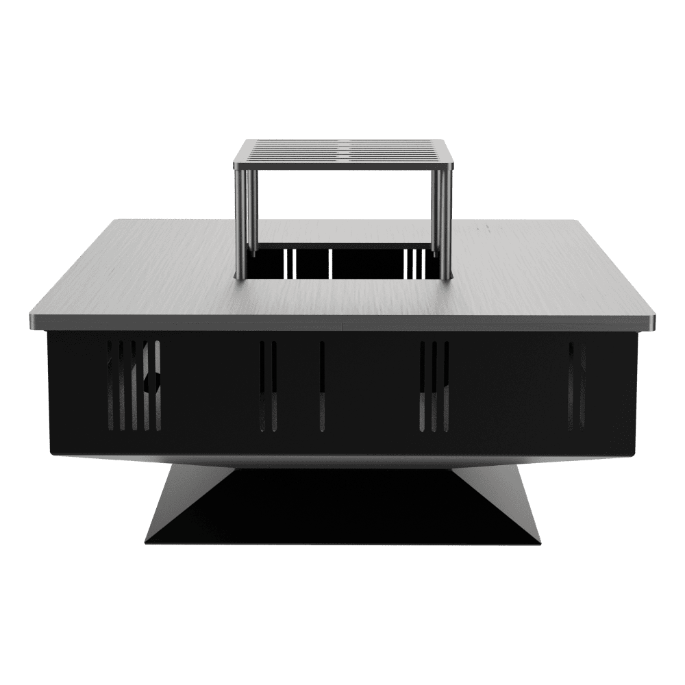 FIRE PIT/BBQ JARDIM LENHA KRATKI QUADRUM