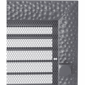 GRELHA VENTILAÇÃO DECOR COM PERSIANA VENUS GRAFITE 22X30CM