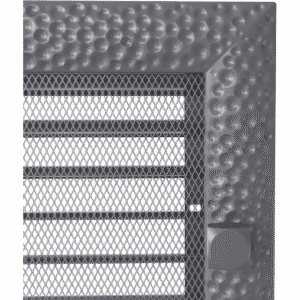 GRELHA VENTILAÇÃO DECOR COM PERSIANA VENUS GRAFITE 22X37CM
