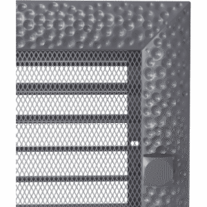 GRELHA VENTILAÇÃO DECOR COM PERSIANA VENUS GRAFITE 22X45CM