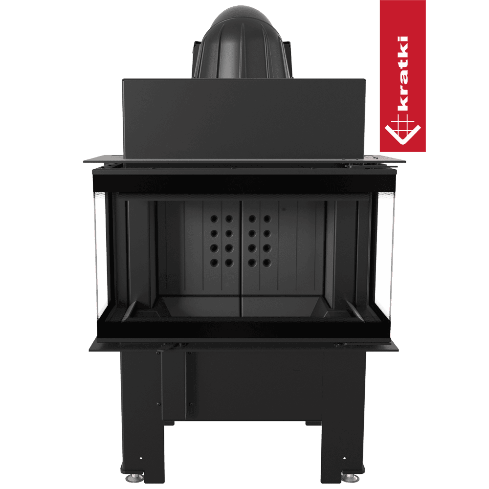 RECUPERADOR LENHA AR 3 FACES KRATKI NBC BSL 680/280 PRETO Ø160 7KW - Image 3