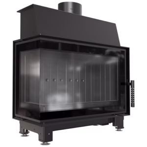 RECUPERADOR LENHA AR CANTO ESQUERDO KRATKI SIMPLE S PRETO Ø150 6KW