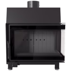 RECUPERADOR LENHA AR CANTO DIREITO KRATKI SIMPLE S PRETO Ø150 6KW