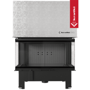 RECUPERADOR LENHA AR 3 FACES KRATKI NBC 1000/400 PRETO Ø200 15KW