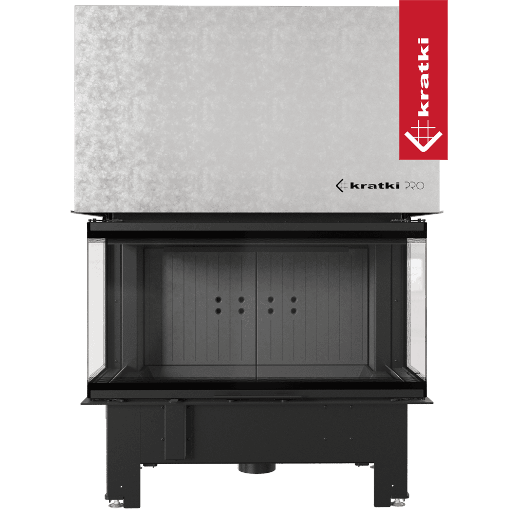 RECUPERADOR LENHA AR 3 FACES KRATKI NBC 1000/400 PRETO Ø200 15KW