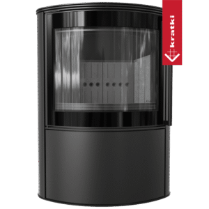 SALAMANDRA A LENHA KRATKI BJORN PRETO Ø150 8KW