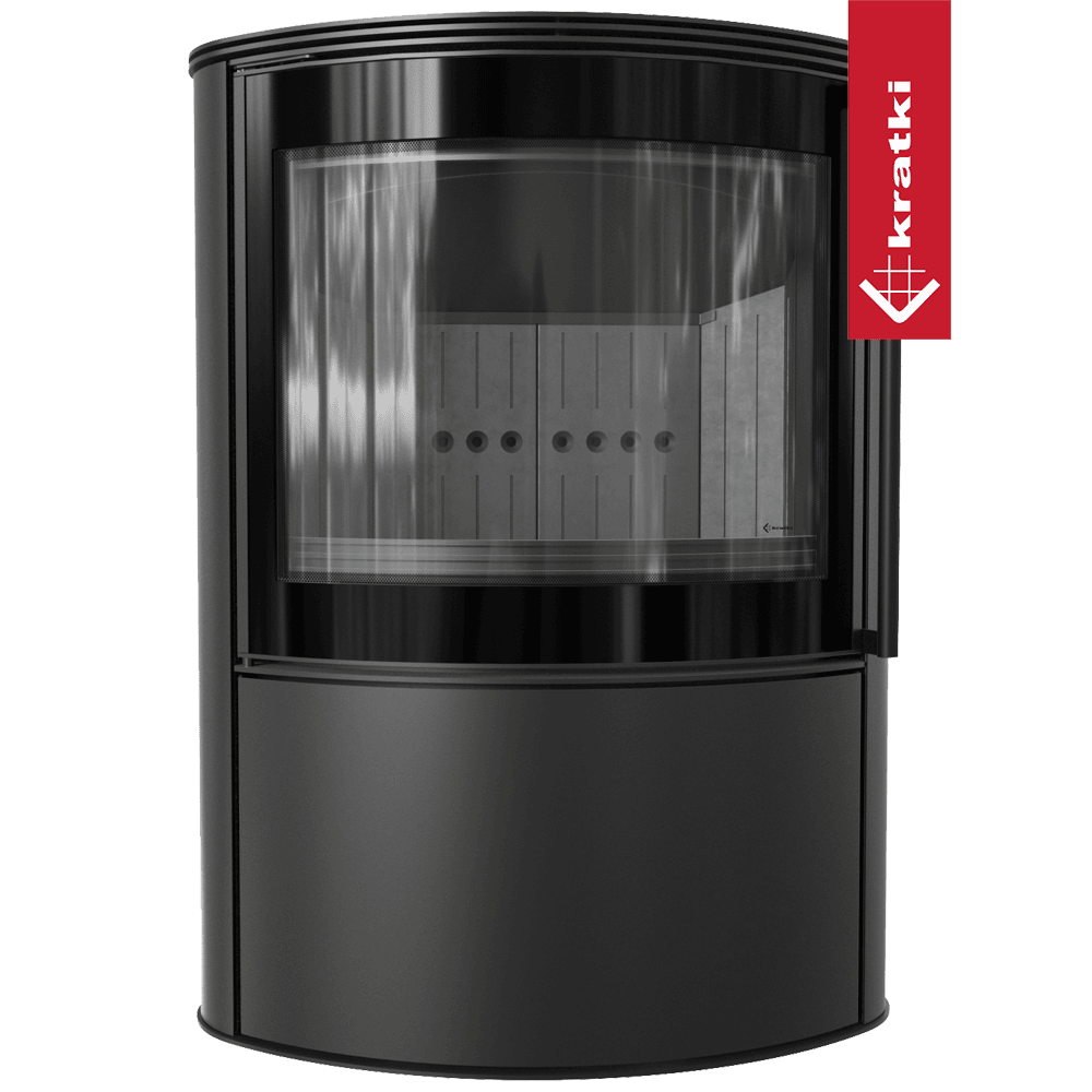 SALAMANDRA A LENHA KRATKI BJORN PRETO Ø150 8KW