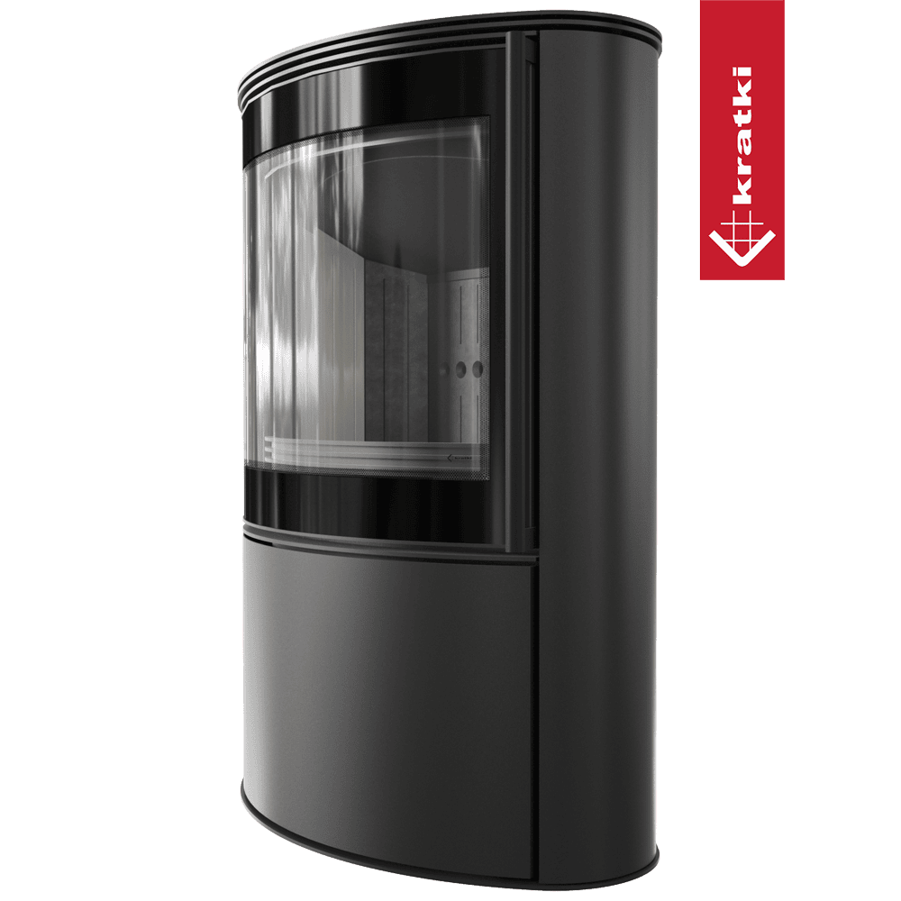 SALAMANDRA A LENHA KRATKI BJORN PRETO Ø150 8KW - Image 2