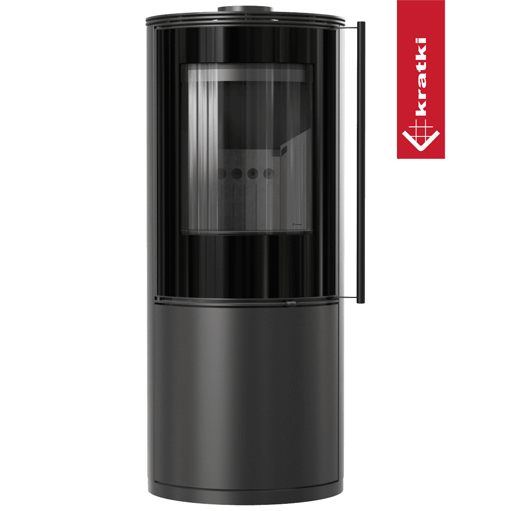 SALAMANDRA LENHA KRATKI SVEN PRETO Ø150 7KW - Image 3