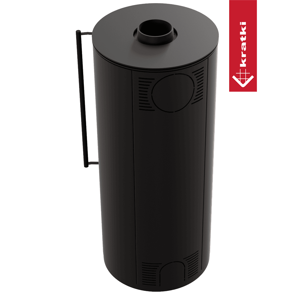 SALAMANDRA LENHA KRATKI SVEN PRETO Ø150 7KW - Image 5