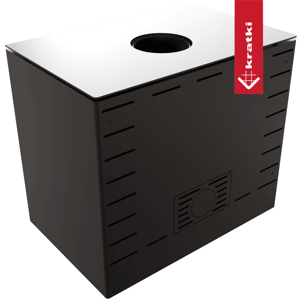 RECUPERADOR LENHA MODULAR KRATKI KARI 80 PRETO Ø180 12KW - Image 4