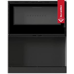 RECUPERADOR LENHA MODULAR KRATKI KARI 95 W PRETO Ø180 14KW COM BASE