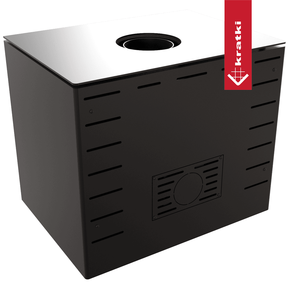 RECUPERADOR LENHA MODULAR KRATKI KARI 70 PRETO Ø150 8KW - Image 3