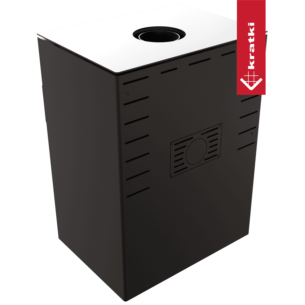 RECUPERADOR LENHA MODULAR KRATKI KARI 70 W PRETO Ø150 8KW COM BASE - Image 3